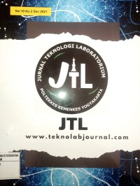 Jurnal Teknologi Laboratorium (JTL): Poltekkes Kemenkes Yogyakarta; Vol.10 No.2 Desember 2021