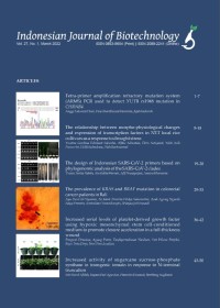 Indonesian Journal of Biotechnology (IJB): Vol.27 No.1 March 2022