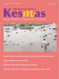 Kesmas: Jurnal Kesehatan Masyarakat Nasional; Vol.8 No.7 2014