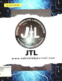 Jurnal Teknologi Laboratorium (JTL): Poltekkes Kemenkes Yogyakarta; Vol.12 No.1 Mei 2023