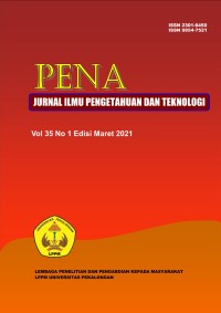 PENA: Jurnal Ilmu Pengetahuan dan Teknologi; Vol.35 No.1 Maret 2021