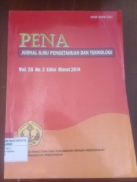 PENA: Jurnal Ilmu Pengetahuan dan Teknologi; Vol.26 No.2 Maret 2014