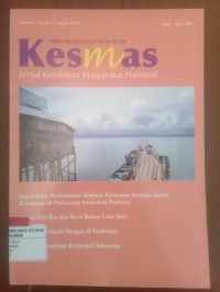 Kesmas: Jurnal Kesehatan Masyarakat Nasional; Vol.7 No.2 September 2012