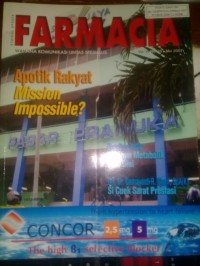 FARMACIA: Wahana Komunikasi Lintas Spesialis: Vol.6 No.10 Mei 2007