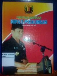 Himpunan Sambutan Bupati Pekalongan: Periode Januari-Juni 2003