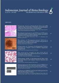 Indonesian Journal of Biotechnology (IJB): Vol.25 No.1 June 2020