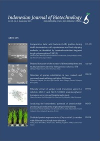 Indonesian Journal of Biotechnology (IJB): Vol.26 No.3 September 2021