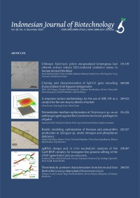 Indonesian Journal of Biotechnology (IJB): Vol.28 No.4 December 2023