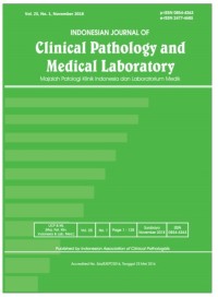 Indonesian Journal of Clinical Pathology and Medical Laboratory(IJCPML): Vol.25 No.1 November 2018 (jurnal)