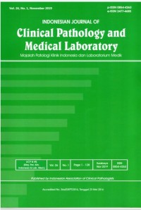 Indonesian Journal of Clinical Pathology and Medical Laboratory (IJCPML): Vol.26 No.1 November 2019 (jurnal)