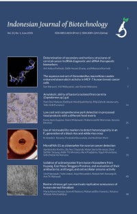 Indonesian Journal of Biotechnology (IJB): Vol.23 No.1 Juni 2018