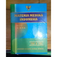 Materia Medika Indonesia: Jilid V-VI (1989-1995)