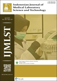 Indonesian Journal of Medical Laboratory Science and Technology (IJMLST) Vol.1 No.1 April 2019 (jurnal)