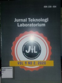 Jurnal Teknologi Laboratorium (JTL): Poltekkes Kemenkes Yogyakarta; Vol.9 No.2 2020